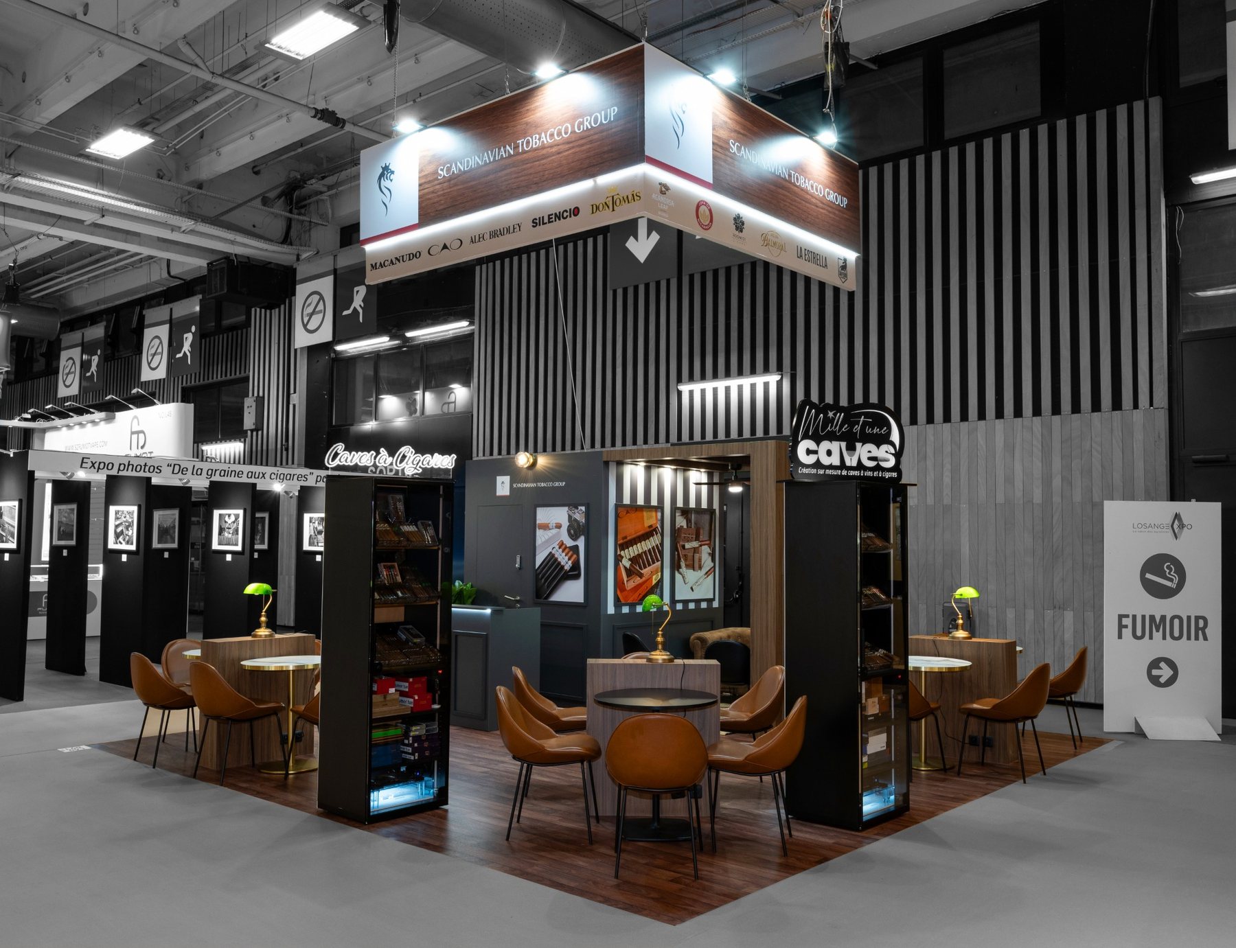 Stand sur mesure Scandinavian Tobacco Group — Losange Expo — 40 m²